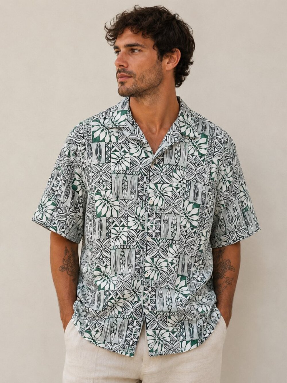 VINTAGE Hilo Hattie Hawaiian Print Short Sleeve Button Up Shirt Size XL